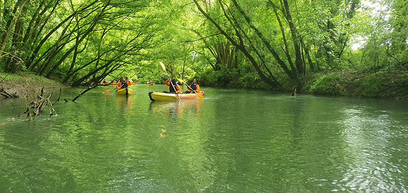Sortie canoë du pôle adolescent